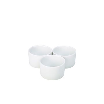 Show details for Genware Porcelain Contemporary Smooth Ramekin 9cm/ 3.5" - Pack of 6 - RAMCON9-W Picture of Genware Porcelain Contemporary Smooth Ramekin 9cm/ 3.5" - Pack of 6 - RAMCON9-W