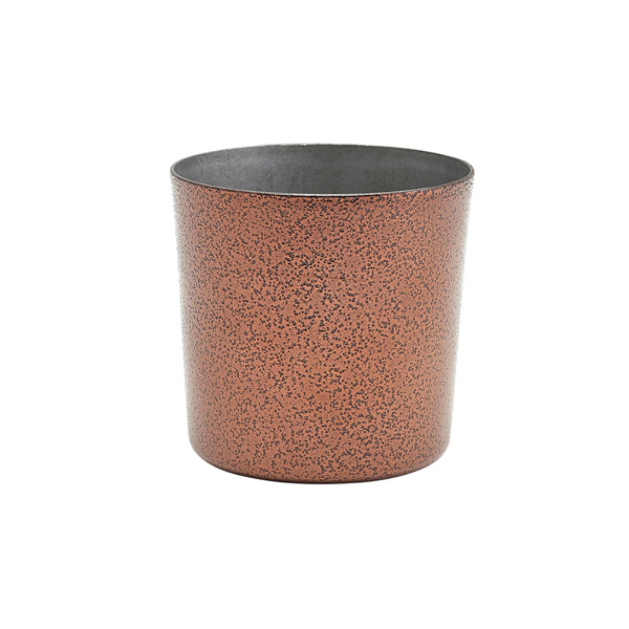 Picture of Stainless Steel Serving Cup 8.5 x 8.5cm Hammered Copper - SVCH8C