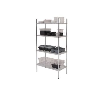 Show details for GenWare 4 Tier Wire Racking 91 x 45 x 183cm - 222-1000 Picture of GenWare 4 Tier Wire Racking 91 x 45 x 183cm - 222-1000