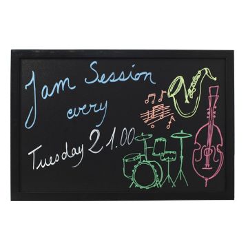 Show details for Wall Chalk Board 40 x 60cm  Black - WBW-BL-40-60 Picture of Wall Chalk Board 40 x 60cm  Black - WBW-BL-40-60