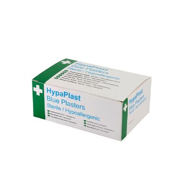 Show details for Blue Visually Detectable Plasters  Assorted (Pack of 100) - D6010 Picture of Blue Visually Detectable Plasters  Assorted (Pack of 100) - D6010