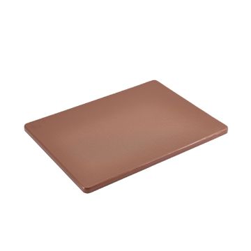 Show details for GenWare Brown High Density Chopping Board 18 x 12 x 0.5" - HD1812BR Picture of GenWare Brown High Density Chopping Board 18 x 12 x 0.5" - HD1812BR