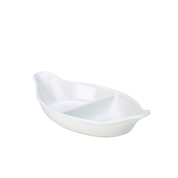 Show details for GenWare Divided Vegetable Dish 32cm/ 12.5" - Pack of 4 - BD132-W Picture of GenWare Divided Vegetable Dish 32cm/ 12.5" - Pack of 4 - BD132-W