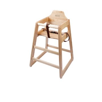 Show details for Wooden High Chair - Light Wood - HCHAIR-LW Picture of Wooden High Chair - Light Wood - HCHAIR-LW