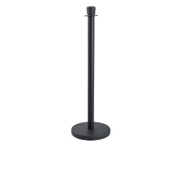 Show details for Genware Black Barrier Post - Pack of 2 - BP-RPEBK Picture of Genware Black Barrier Post - Pack of 2 - BP-RPEBK