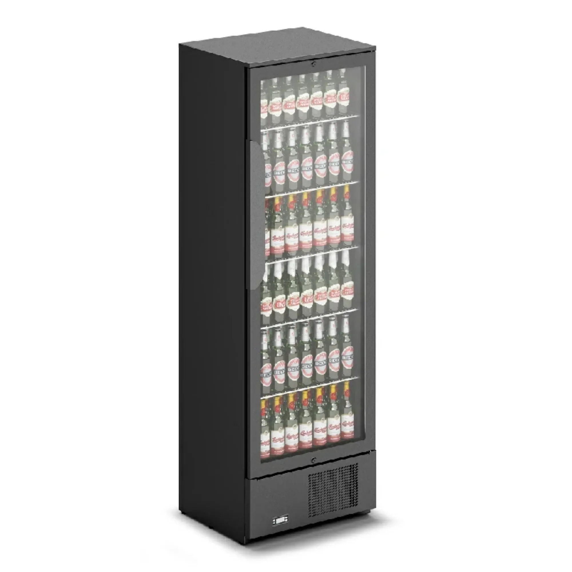 Picture of IMC Mistral TC60 Bottle Cooler [Front Load] - Glass Door - Black Painted Frame - H 1850 mm - W 600 mm - F77/510/B