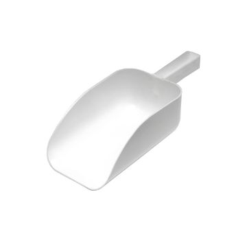 Show details for All Purpose White Scoop 9"  2 1/4L Cap - SC9 Picture of All Purpose White Scoop 9"  2 1/4L Cap - SC9