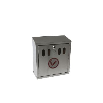 Show details for Genware S/St. Wall-Mounted Outdoor Ashtray - AT-WM Picture of Genware S/St. Wall-Mounted Outdoor Ashtray - AT-WM