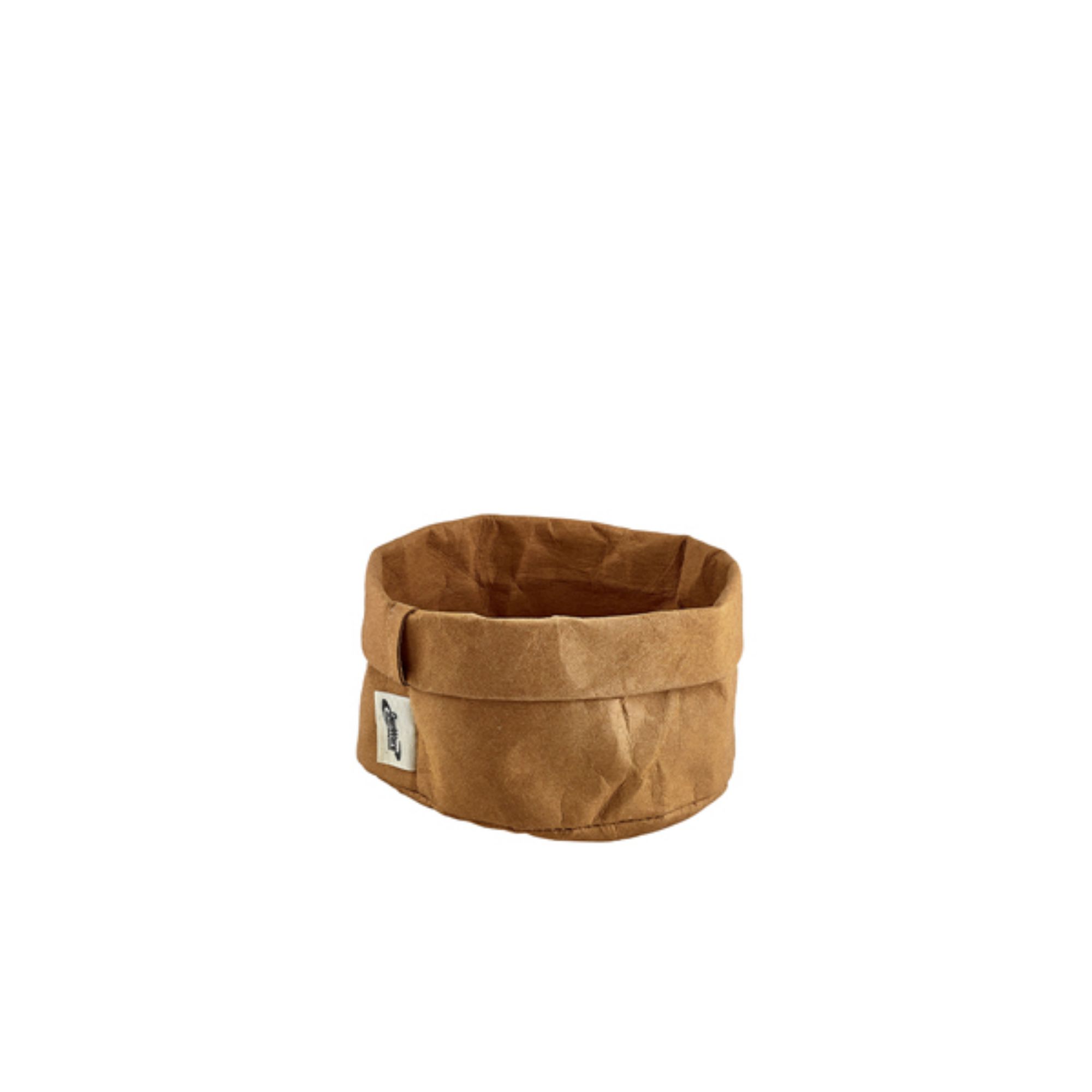 Picture of Brown Washable Paper Bag 13 Dia x 10cm (H) - WPB-13