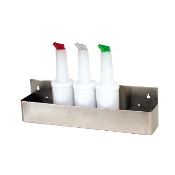 Show details for GenWare Stainless Steel 8 Bottle Speed Rail 80cm/32" - SR32-08 Picture of GenWare Stainless Steel 8 Bottle Speed Rail 80cm/32" - SR32-08