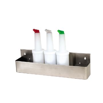 Show details for GenWare Stainless Steel 6 Bottle Speed Rail 55cm/22" - SR22-06 Picture of GenWare Stainless Steel 6 Bottle Speed Rail 55cm/22" - SR22-06