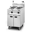 Picture of Lincat Opus 800 Propane Gas Free-standing Twin Tank Fryer with Pumped Filtration - 2 Baskets - W 600 mm - 32.0 kW - OG8111/OP2/P