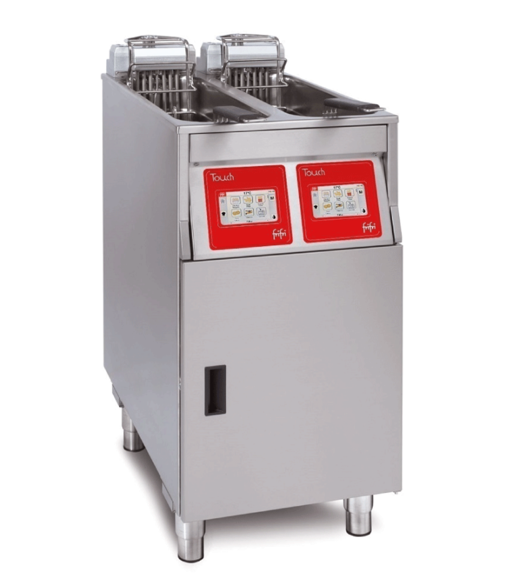 Picture of FriFri Touch 422 Electric Free-standing Twin Tank Fryer - 2 Baskets - W 400 mm - 2 x 9.0 kW - TL422M32G0