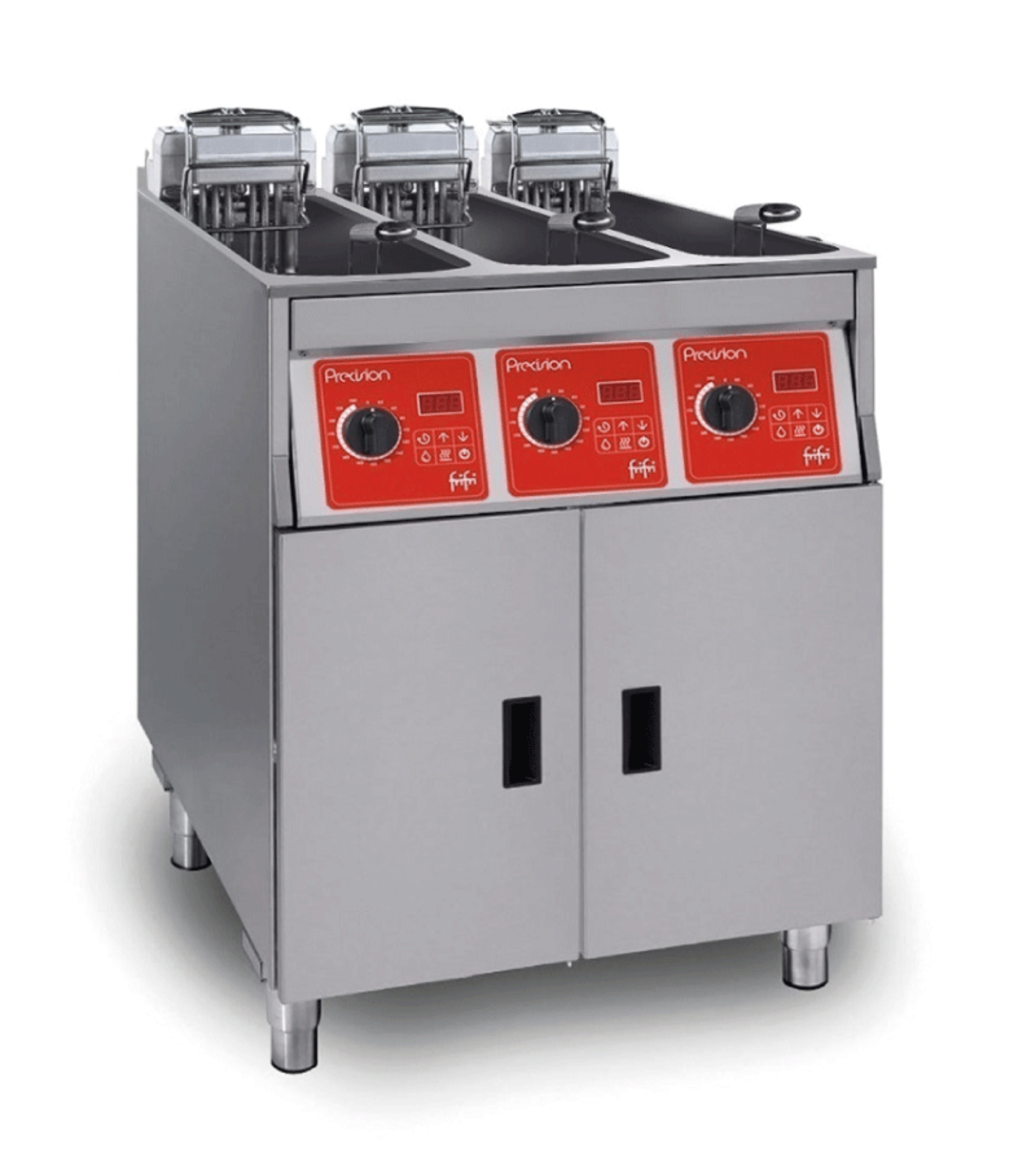 Picture of FriFri Precision 633 Electric Free-standing Triple Tank Fryer - 3 Baskets - W 600 mm - 3 x 9.0 kW - PL633M33G0