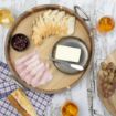Picture of Olympia Round Tray Acacia Wood with Metal Handles 440x405x100mm - HX393
