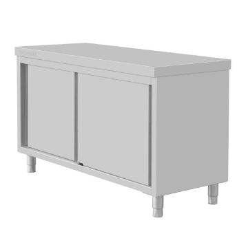 Show details for Vogue Standing Floor Cupboard Stainless Steel 900x1500x600mm - FU586 Picture of Vogue Standing Floor Cupboard Stainless Steel 900x1500x600mm - FU586