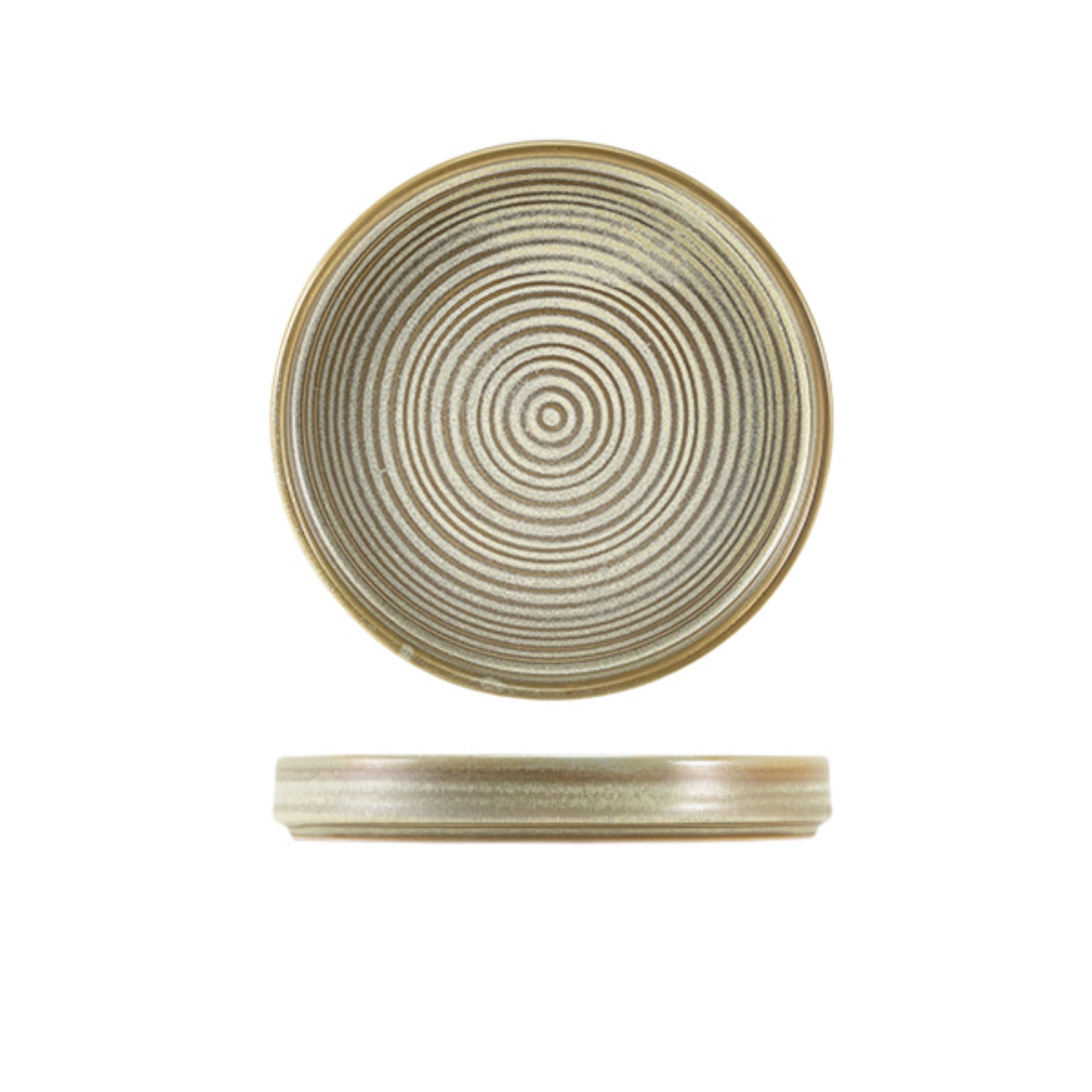 Picture of Terra Porcelain Matt Grey Presentation Plate 18cm - PR-PMG18