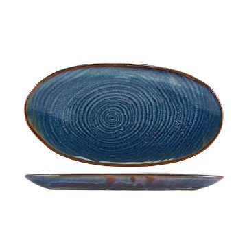 Show details for Terra Porcelain Aqua Blue Organic Platter 31cm - Pack of 6 - PL-PBLG31 Picture of Terra Porcelain Aqua Blue Organic Platter 31cm - Pack of 6 - PL-PBLG31