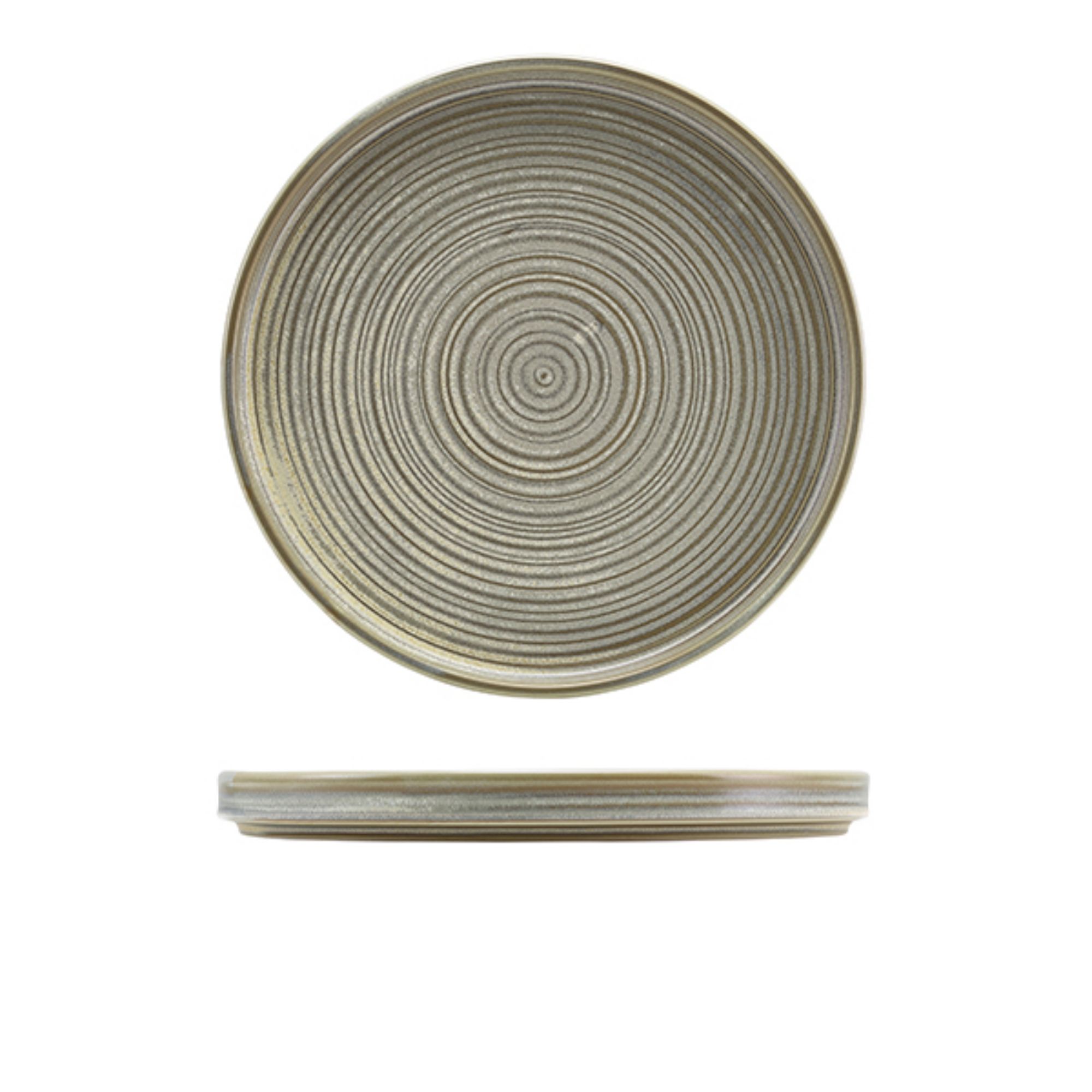 Picture of Terra Porcelain Matt Grey Low Presentation Plate 25cm - LP-PMG25