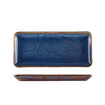Show details for Terra Porcelain Aqua Blue Narrow Rectangular Platter 31 x 14cm - Pack of 6 - NR-PBL30 Picture of Terra Porcelain Aqua Blue Narrow Rectangular Platter 31 x 14cm - Pack of 6 - NR-PBL30