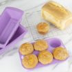 Picture of Hygiplas Flexible Silicone Six Hole Purple Muffin Pan - CX047