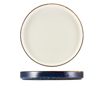 Show details for Terra Porcelain Aqua Blue Two Tone Presentation Plate 26cm - Pack of 6 - PRT-PBL26 Picture of Terra Porcelain Aqua Blue Two Tone Presentation Plate 26cm - Pack of 6 - PRT-PBL26