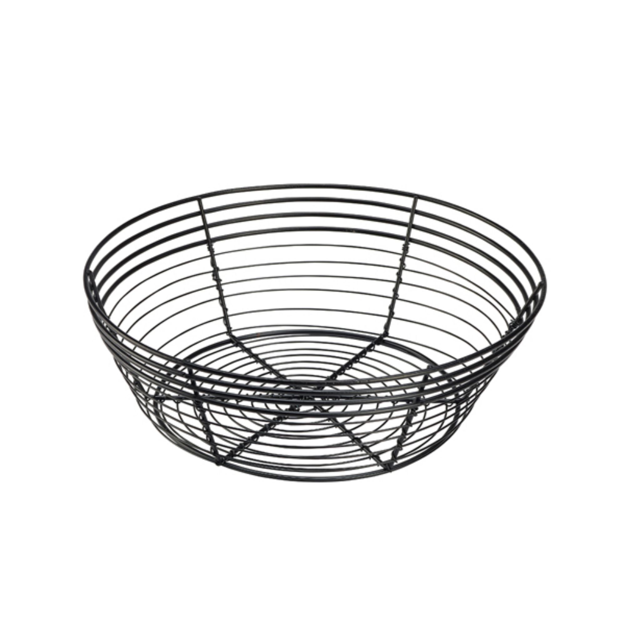 Picture of Wire Basket  Round 25.5 x 8cm - WB25BK