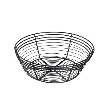Show details for Wire Basket  Round 25.5 x 8cm - Pack of 6 - WB25BK Picture of Wire Basket  Round 25.5 x 8cm - Pack of 6 - WB25BK