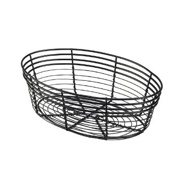 Show details for Wire Basket  Oval 25.5 x 16 x 8cm - Pack of 6 - WB2516BK Picture of Wire Basket  Oval 25.5 x 16 x 8cm - Pack of 6 - WB2516BK