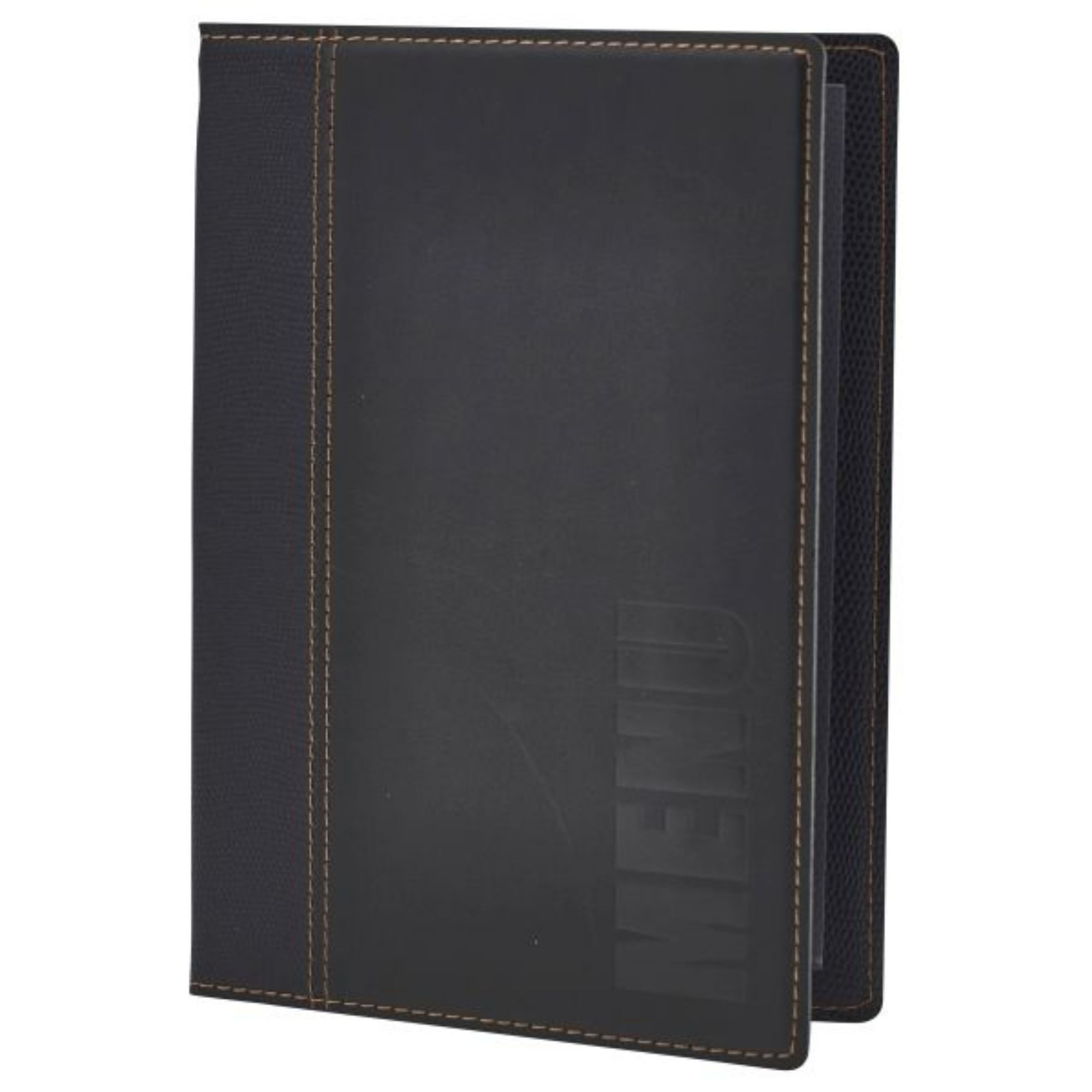 Picture of Contemporary A5 Menu Holder Black 4 Pages - MC-TRA5-BL