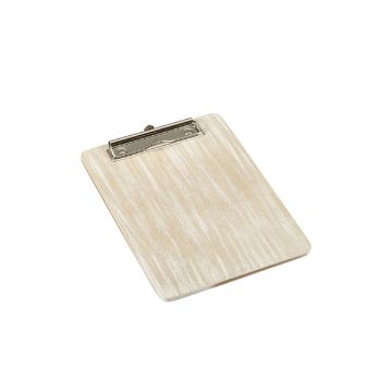 Show details for White Wash Wooden Menu Clipboard A5 18.5x24.5x0.6cm - WMC17W Picture of White Wash Wooden Menu Clipboard A5 18.5x24.5x0.6cm - WMC17W