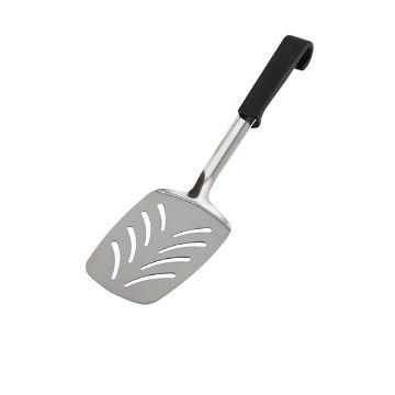 Show details for Genware Plastic Handle Slotted Turner Black - 577-02 Picture of Genware Plastic Handle Slotted Turner Black - 577-02