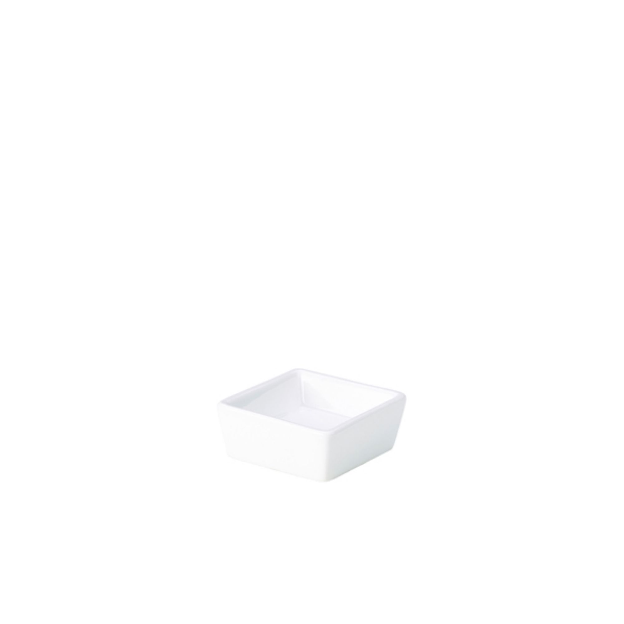 Picture of Genware Porcelain Square Dish 6.4 x 2.5cm/2.5 x 1" - 353006
