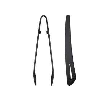 Show details for Black Silicone Tongs 29cm - UT290402 Picture of Black Silicone Tongs 29cm - UT290402