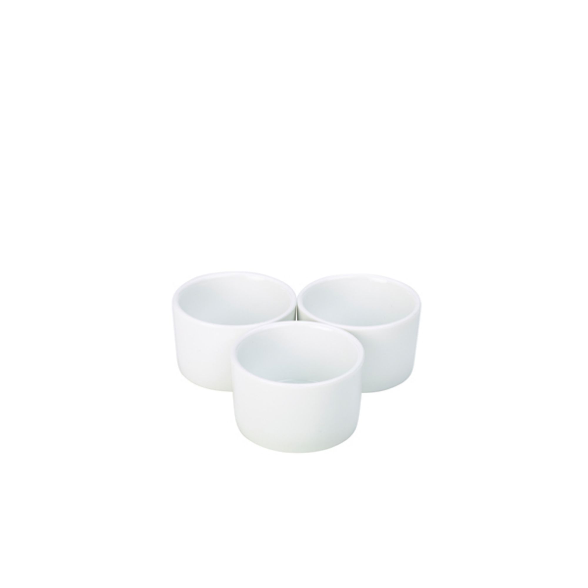 Picture of Genware Porcelain Contemporary Smooth Ramekin 8cm/3" - RAMCON8-W