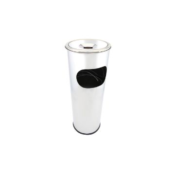 Show details for Genware St/St Floor Standing Ashtray/Bin - AT-BIN Picture of Genware St/St Floor Standing Ashtray/Bin - AT-BIN