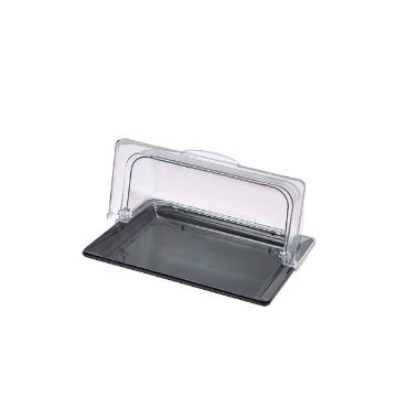 Show details for GenWare Polycarbonate GN 1/2 Roll Top Cover - PCGN12RT Picture of GenWare Polycarbonate GN 1/2 Roll Top Cover - PCGN12RT