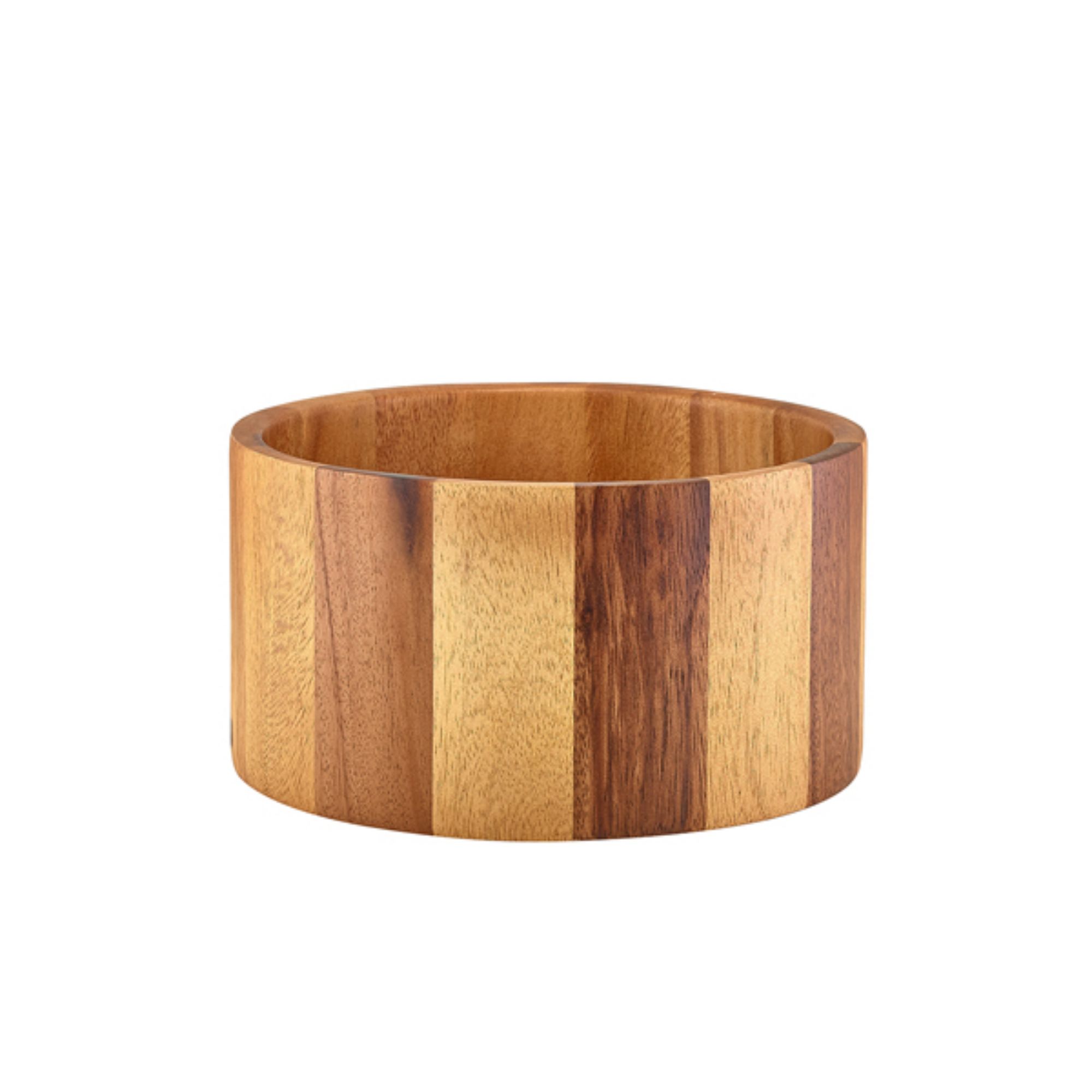 Picture of GenWare Acacia Wood Straight Sided Bowl 22.5 x 12cm - WBWLS2212