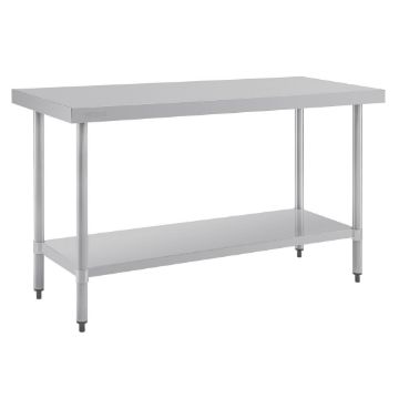 Show details for Vogue Stainless Steel Prep Table 1500mm - T377 Picture of Vogue Stainless Steel Prep Table 1500mm - T377