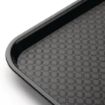 Picture of Olympia Kristallon Polypropylene Fast Food Tray Black Large 450mm - P507