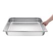 Picture of Vogue Stainless Steel 2/1 Gastronorm Tray 100mm - K804