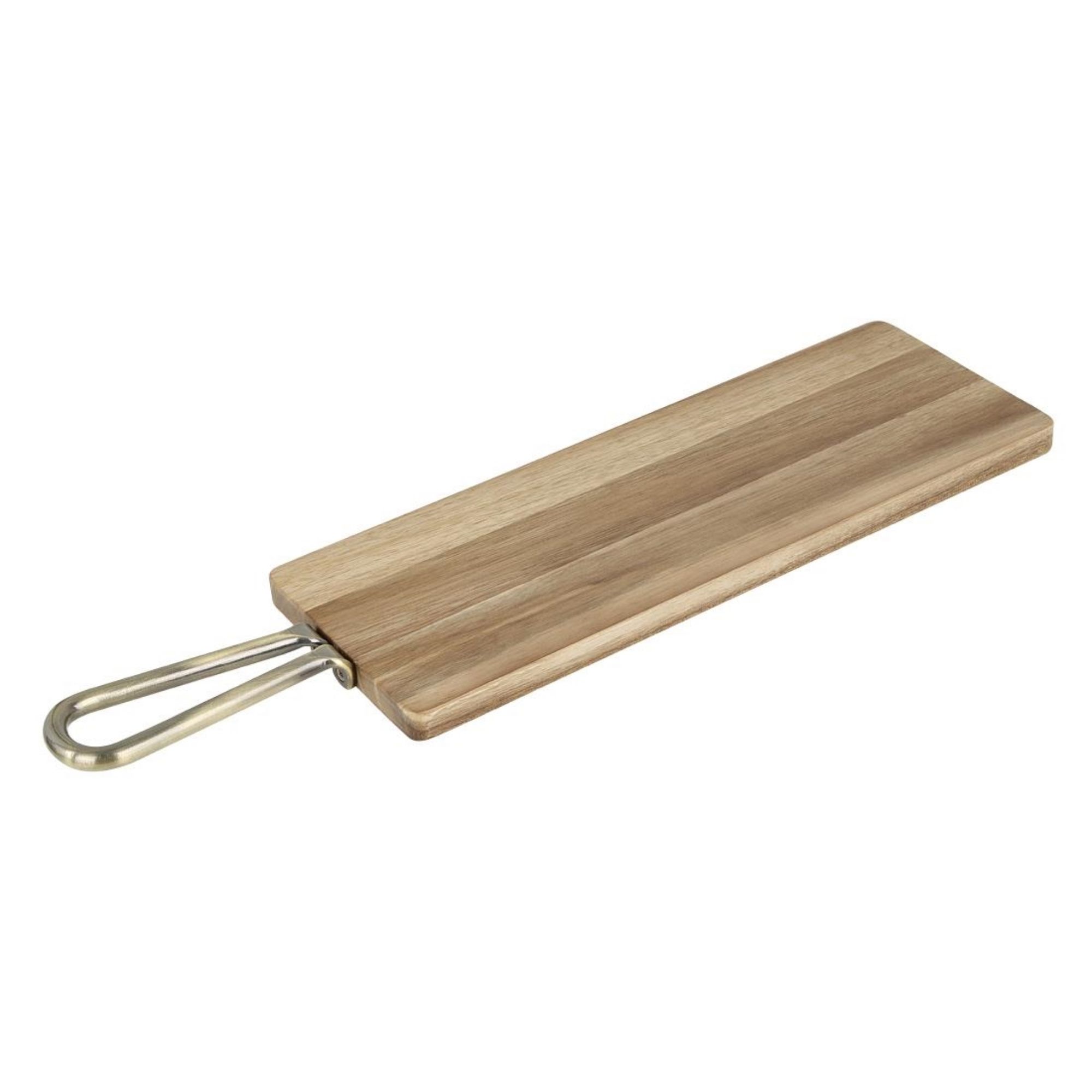 Picture of Olympia Rectangular Paddle Board Acacia Wood With Metal Handle 575x152mm - HX391