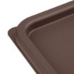 Picture of Hygiplas Square Food Storage Container Lid Brown Large - FX142