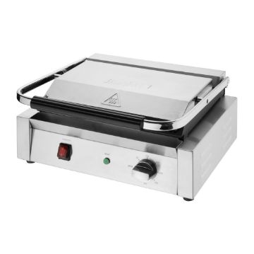 Show details for Buffalo Bistro Large Ribbed Contact Grill - CU602 Picture of Buffalo Bistro Large Ribbed Contact Grill - CU602