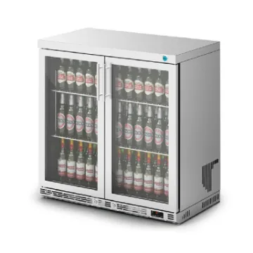 Show details for IMC Ventus V90 Glass Door Bottle Cooler Stainless Steel - F76/250 Picture of IMC Ventus V90 Glass Door Bottle Cooler Stainless Steel - F76/250