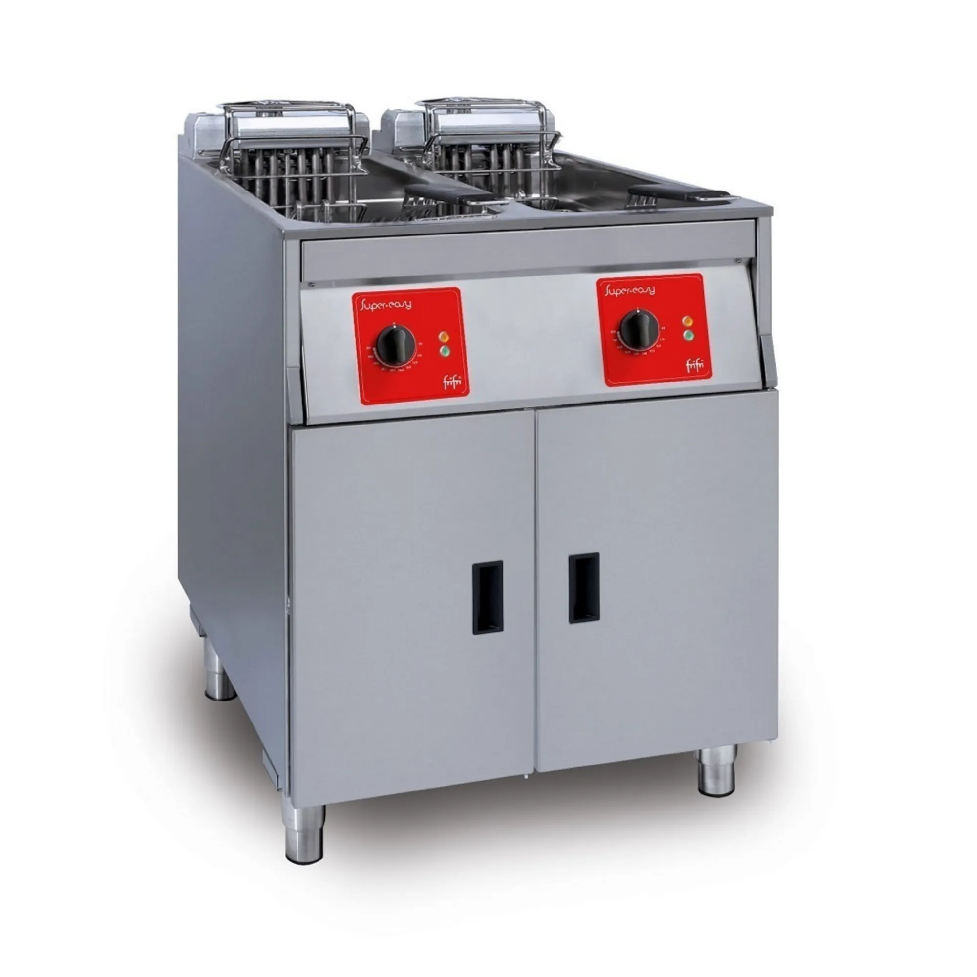 Picture of FriFri Super Easy 622 Electric Free-standing Twin Tank Fryer without Filtration - 2 Baskets - W 600 mm - 2 x 11.4 kW - SL622L32N0