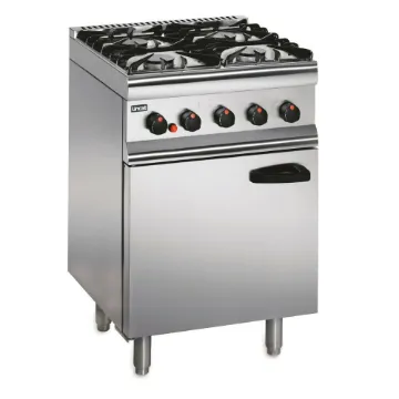 Show details for Lincat Silverlink 600 Natural Gas Free-standing Oven Range - Castors at Rear - 4 Burners - W 600 mm - 23.8 kW - SLR6C/N Picture of Lincat Silverlink 600 Natural Gas Free-standing Oven Range - Castors at Rear - 4 Burners - W 600 mm - 23.8 kW - SLR6C/N
