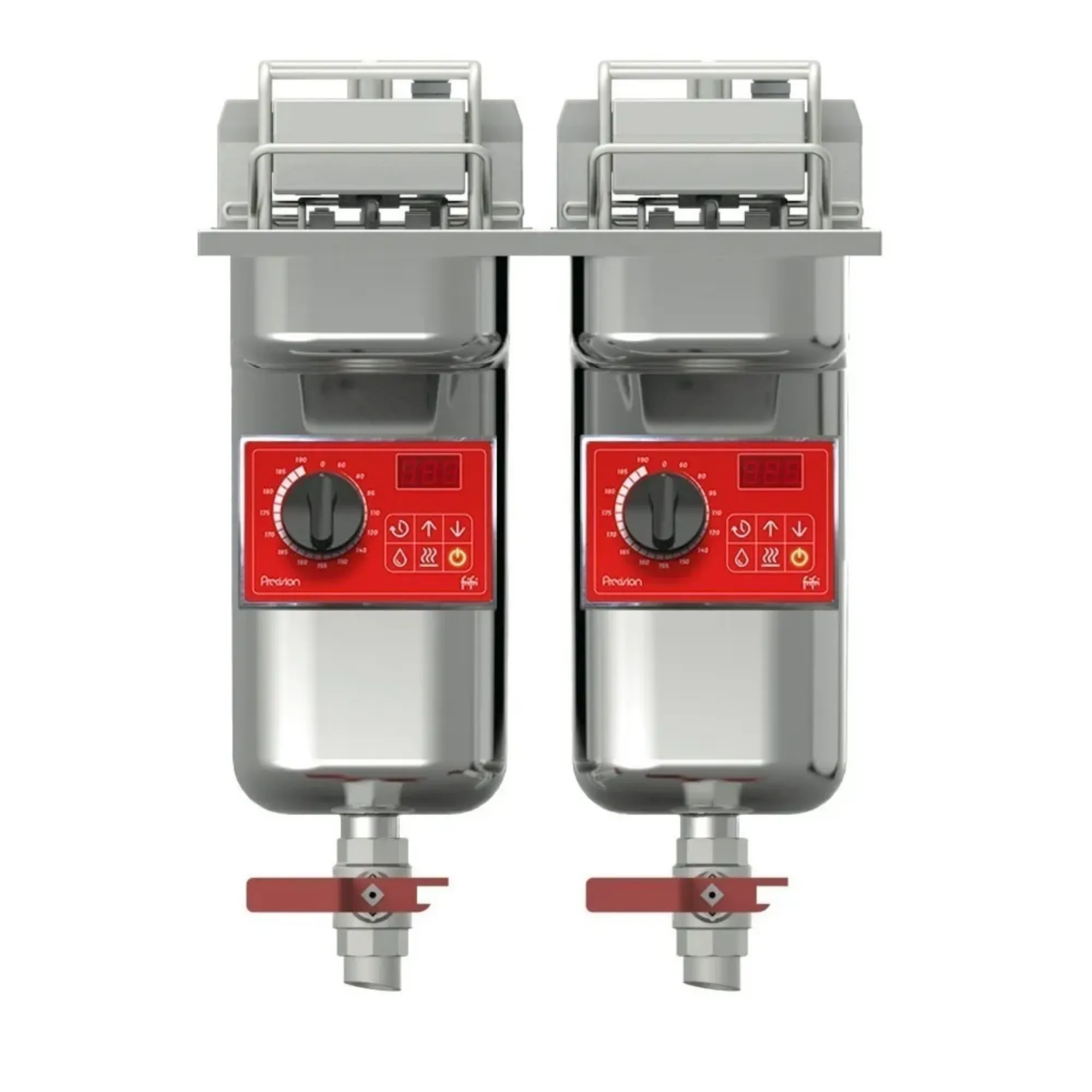 Picture of FriFri Precision 422 Electric Drop-in Twin Tank Fryer - 2 Baskets - W 400 mm - 2 x 9.0 kW - Single Phase - PD422M12G0