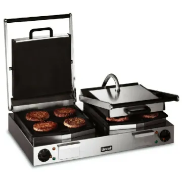 Show details for Lincat Lynx 400 Electric Counter-top Twin Contact Grill - Smooth Upper & Lower Plates - W 623 mm - 4.5 kW - LCG2 Picture of Lincat Lynx 400 Electric Counter-top Twin Contact Grill - Smooth Upper & Lower Plates - W 623 mm - 4.5 kW - LCG2