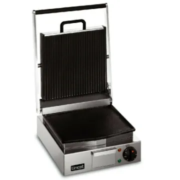 Show details for Lincat Lynx 400 Electric Counter-top Single Ribbed Grill - Ribbed Upper & Smooth Lower Plates - W 310 mm - 2.25 kW - LRG Picture of Lincat Lynx 400 Electric Counter-top Single Ribbed Grill - Ribbed Upper & Smooth Lower Plates - W 310 mm - 2.25 kW - LRG